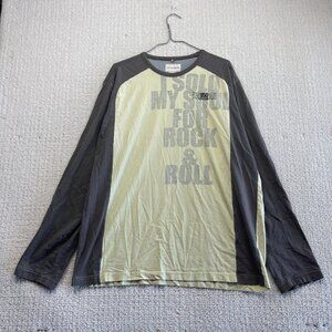 Y2K No Excess Long-sleeve Shirt Grunge Retro Rock & Roll AOP Men Sz 2XL Read